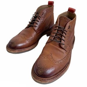 Gordon and Bros Mens Leather Chukka Boots Lace Up EU 42